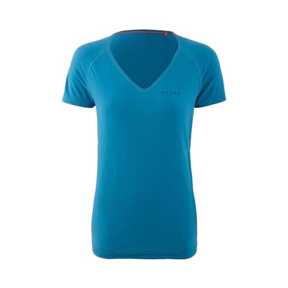 Falke Performance Top, Sky Blue - EUC, Lightweight, Layer, V-Neck, Short Sleeve - Picture 1 of 8